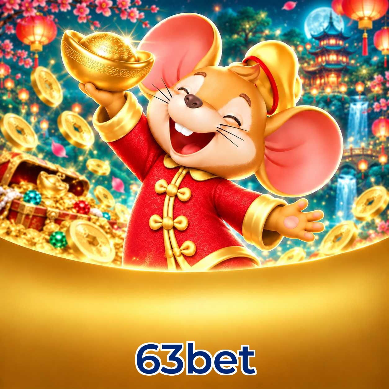 Bônus 63bet R$5.000 mais 500 giros grátis com rollover justo